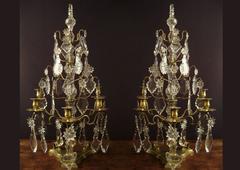 Pair of Large Louis XV Style Girandoles