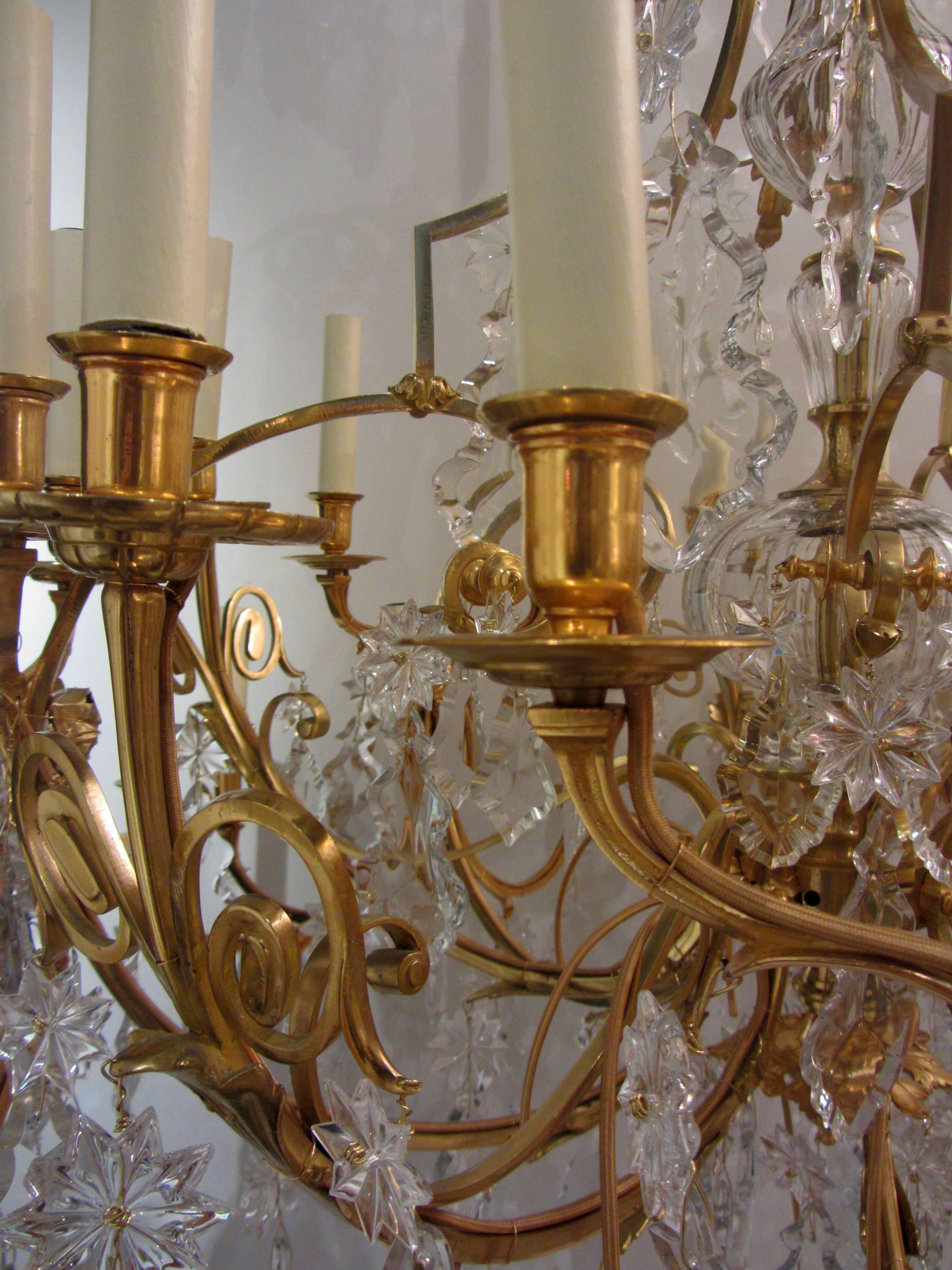 19th Century Louis XVI Style Chandelier For Sale
