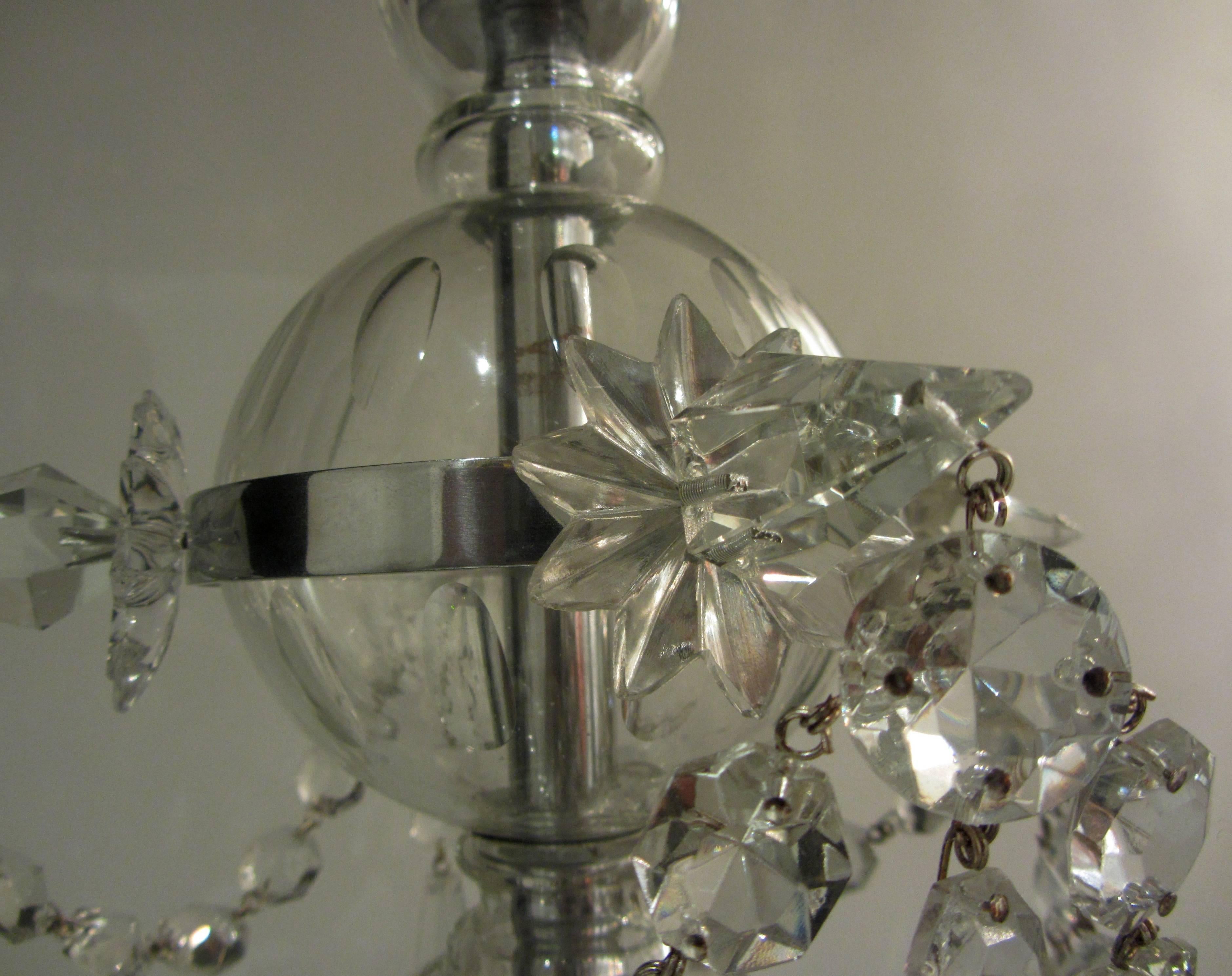 Pair of French Waterfall Chandeliers In Good Condition For Sale In London, GB
