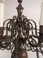 A two tiered Dutch ball chandelier