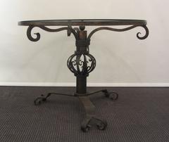 Unusual Wrought Iron Coffee Table