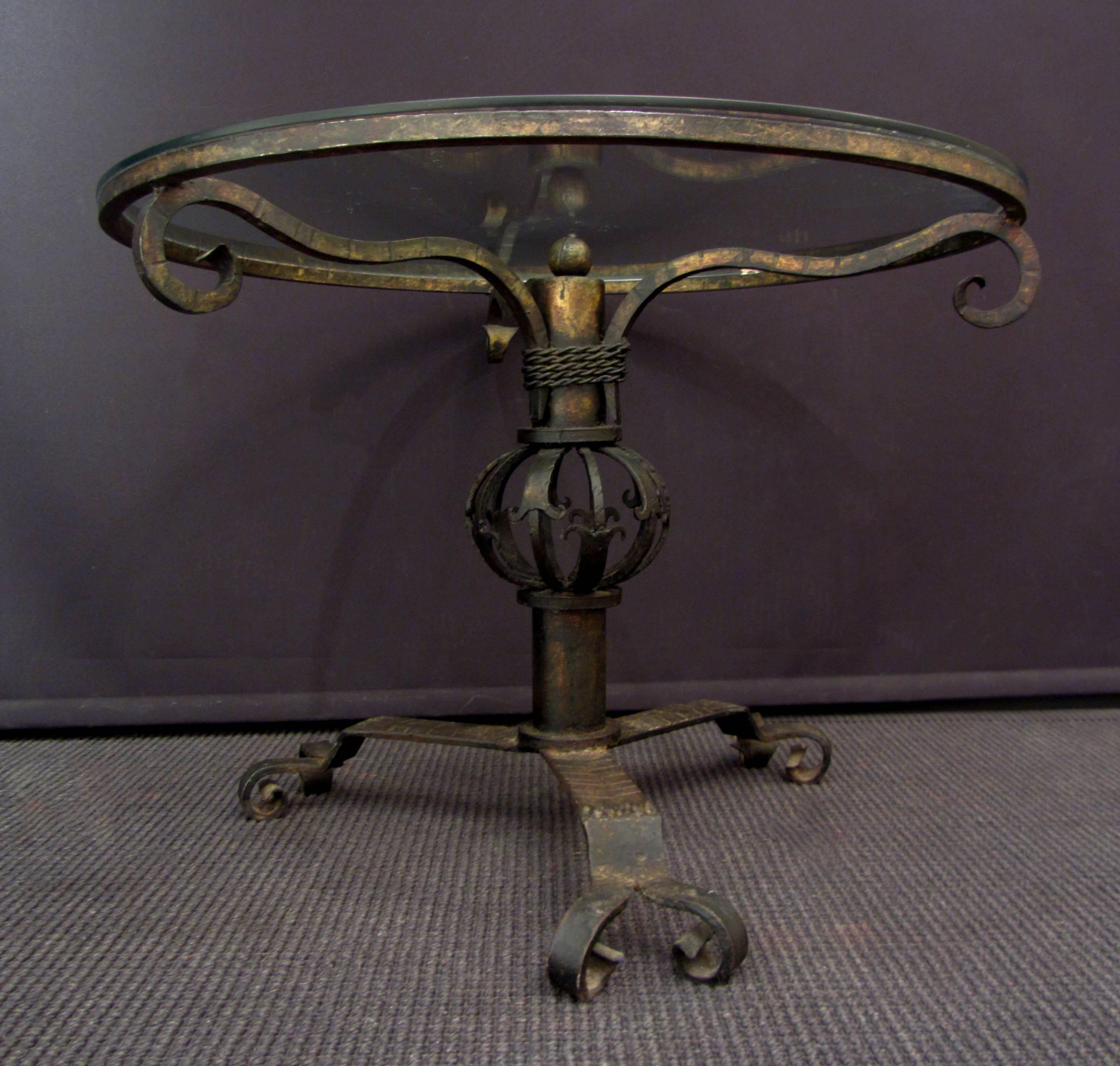 Unusual Wrought Iron Coffee Table In Excellent Condition For Sale In London, GB