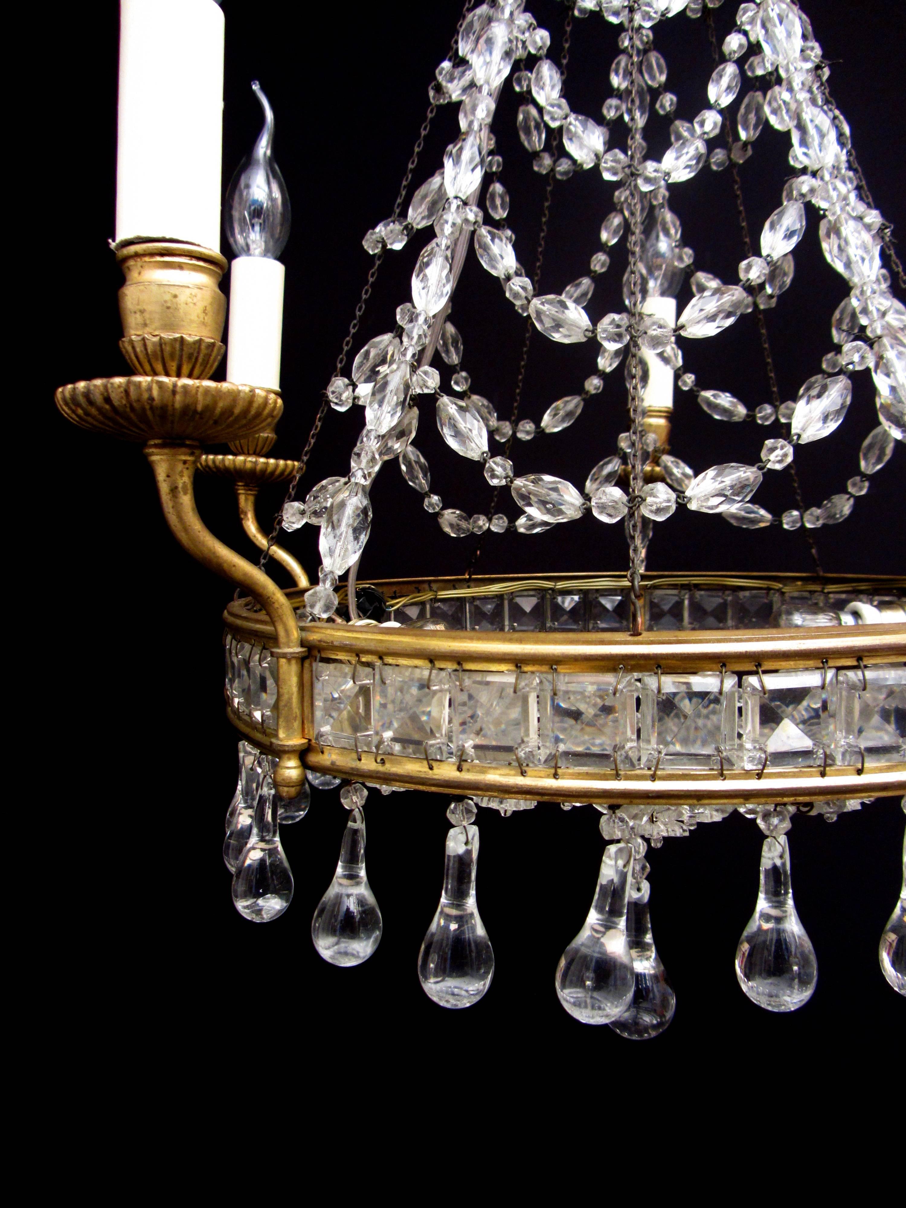 Unusual Five-Arm Chandelier In Good Condition For Sale In London, GB