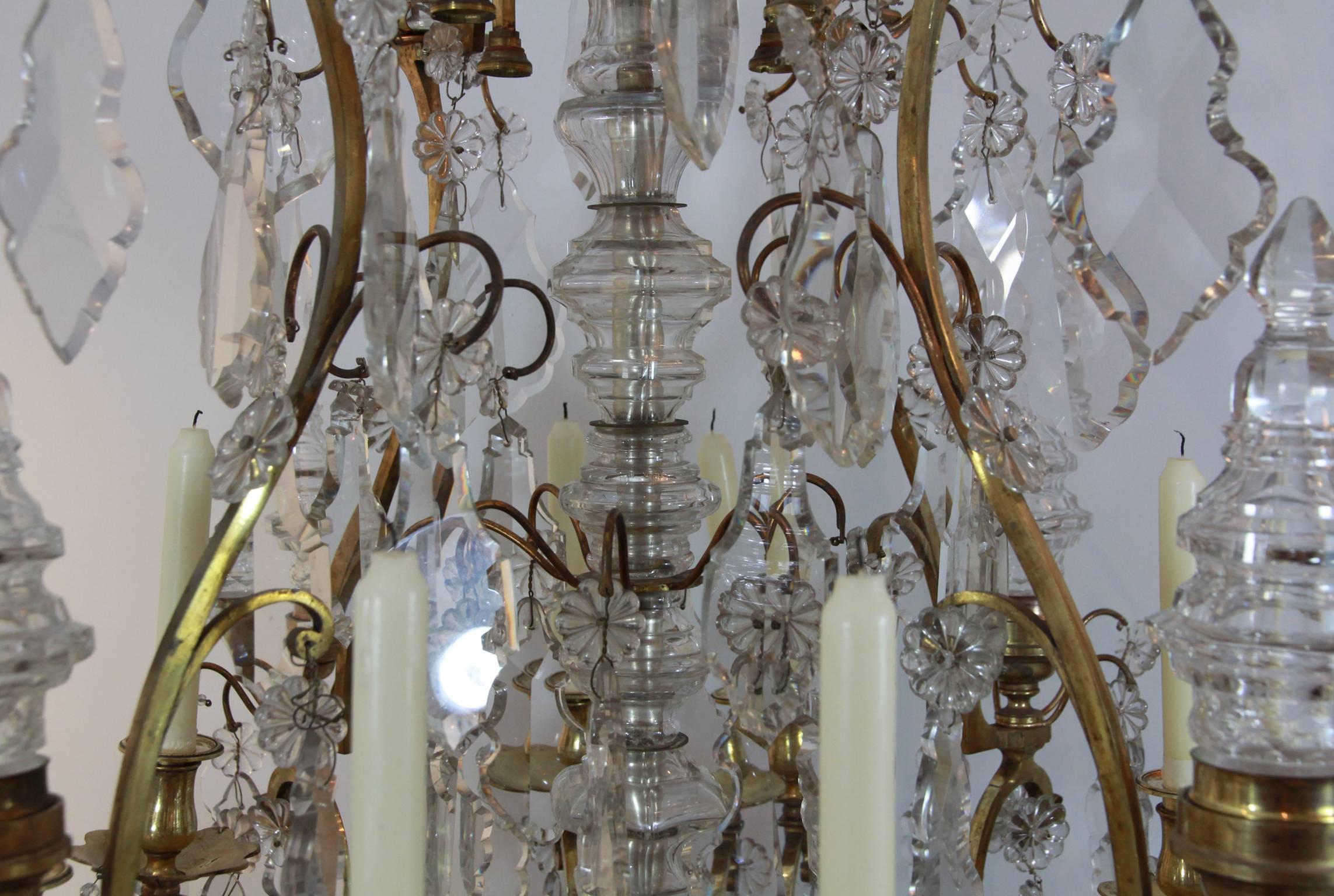Gilt Pair of Superb 18th Century Style Chandelier For Sale