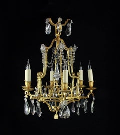Rare and Attractive Pair of Pagoda Style Small Chandeliers