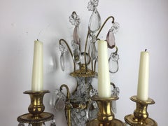 Pair of Floral Basket Wall Lights