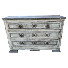 Kommode aus lackierter Eiche, frühes 19. Jahrhundert