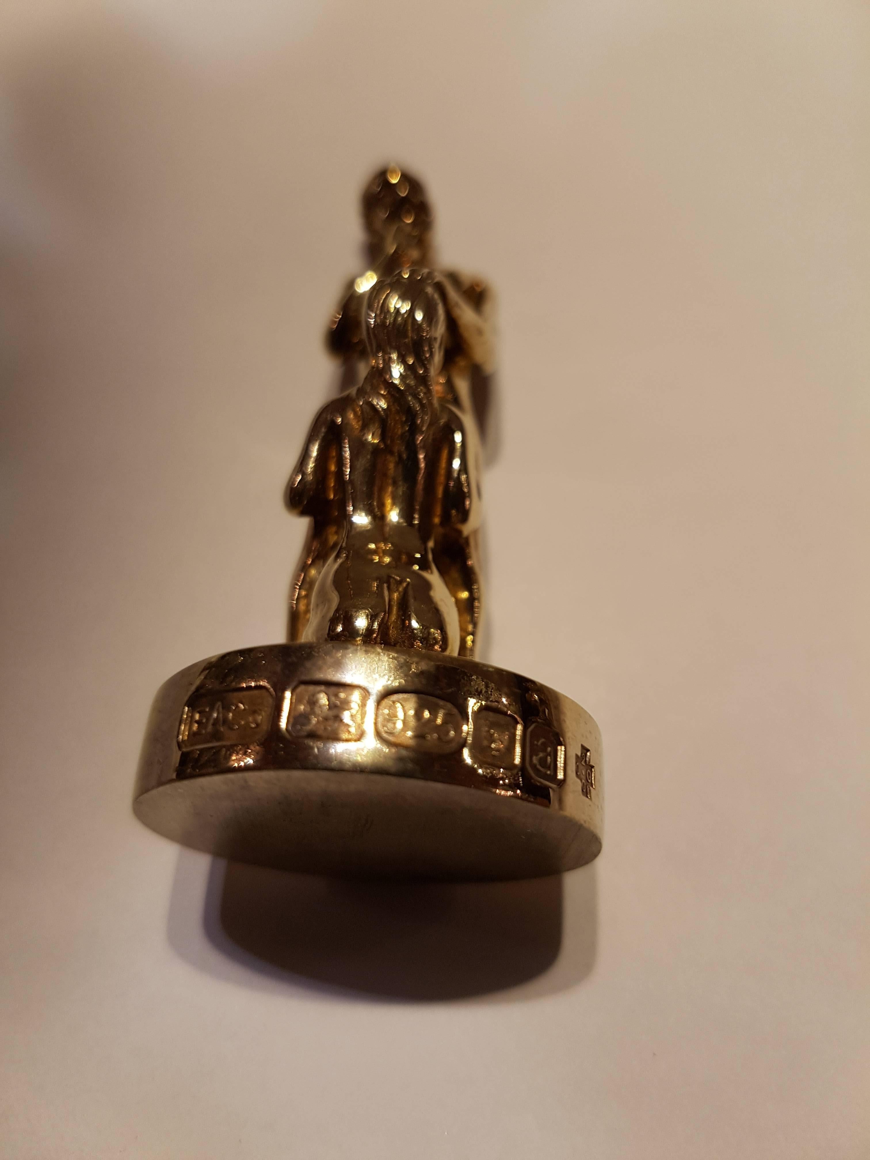 Great Britain (UK) English Limited Edition Silver Gilt Erotic Chess For Sale