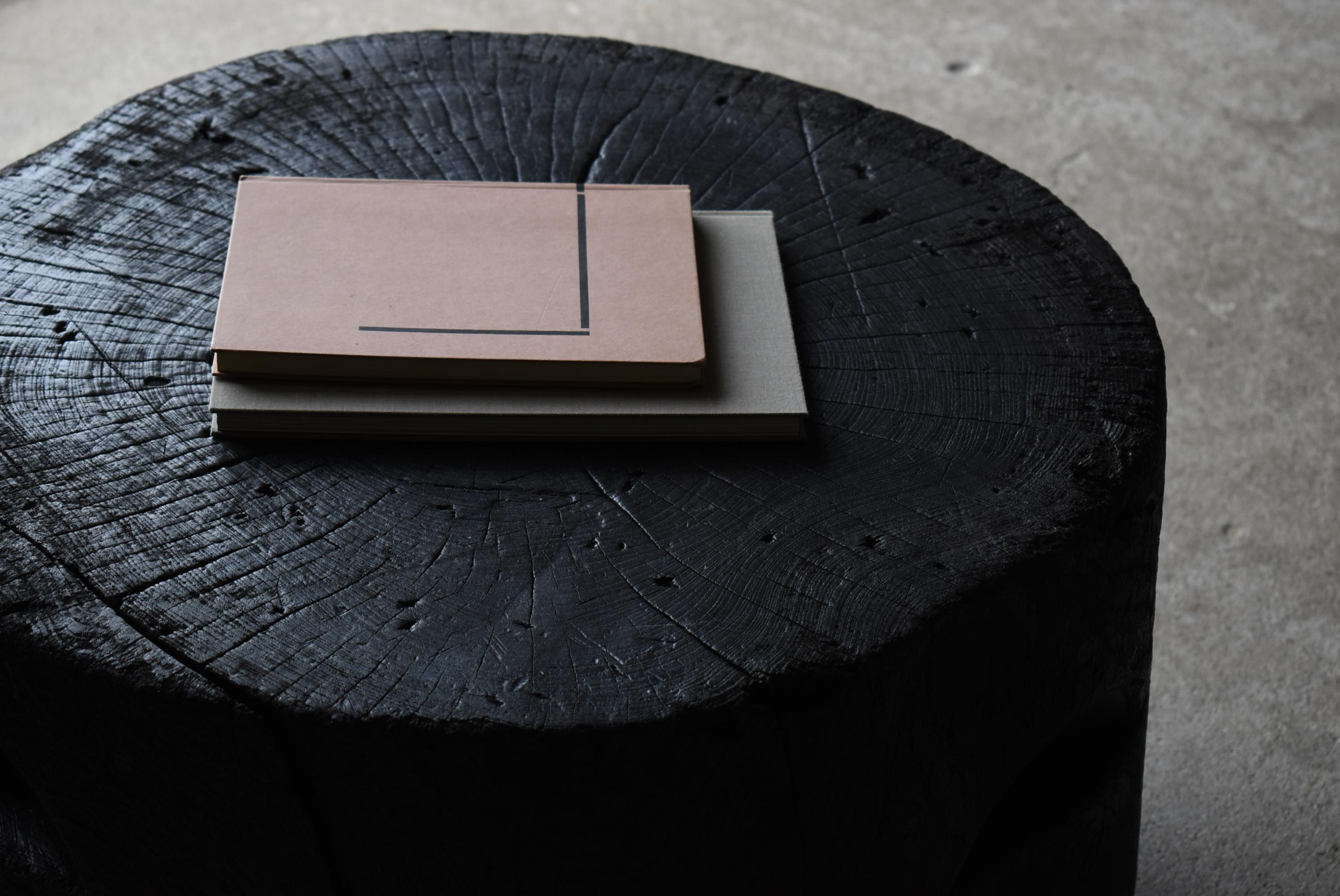 Woodwork Japanese Antique Primitive Black Coffee Table 1860s-1900s / Mingei Wabi Sabi For Sale