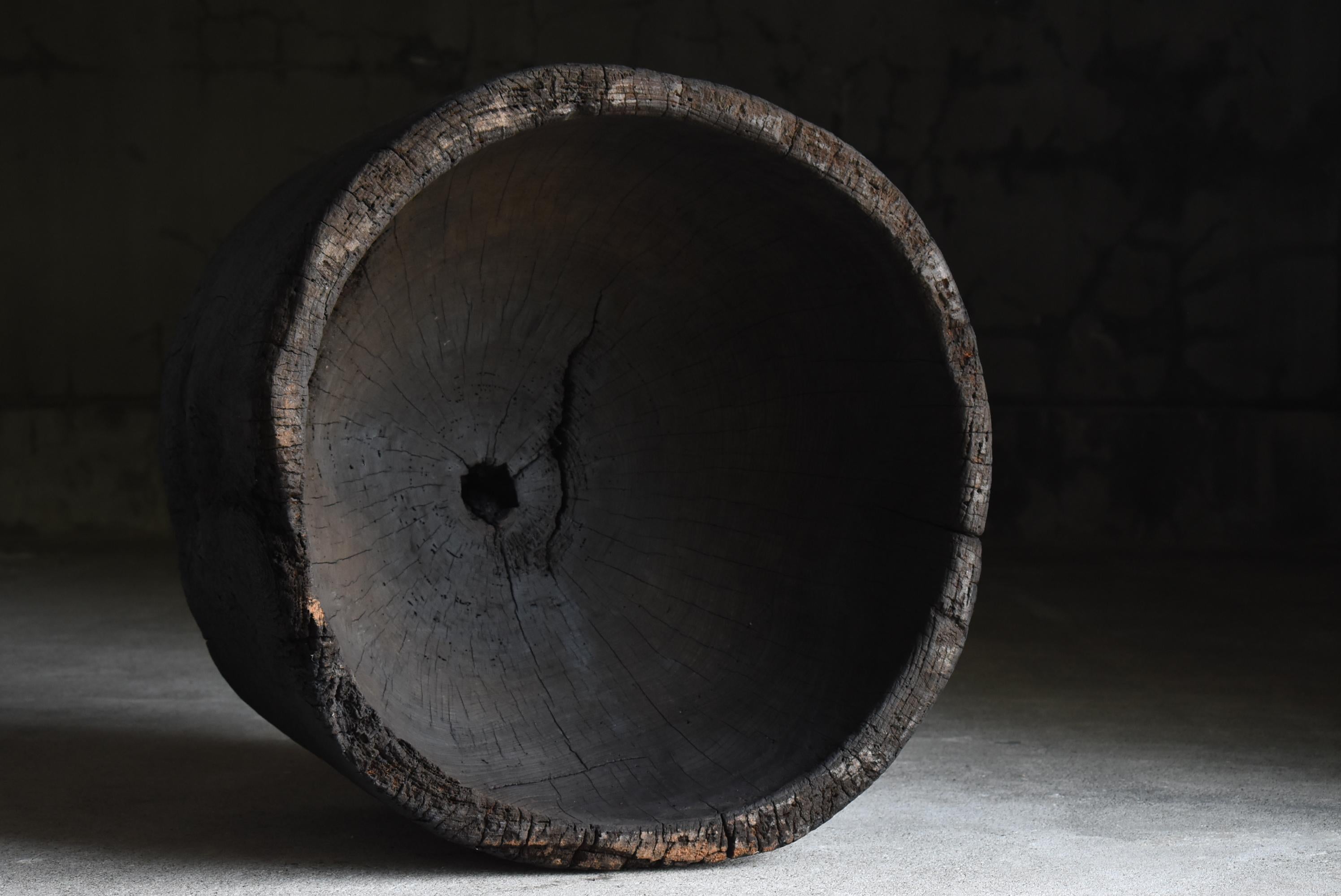 Japanese Antique Primitive Black Coffee Table 1860s-1900s / Mingei Wabi Sabi For Sale 9