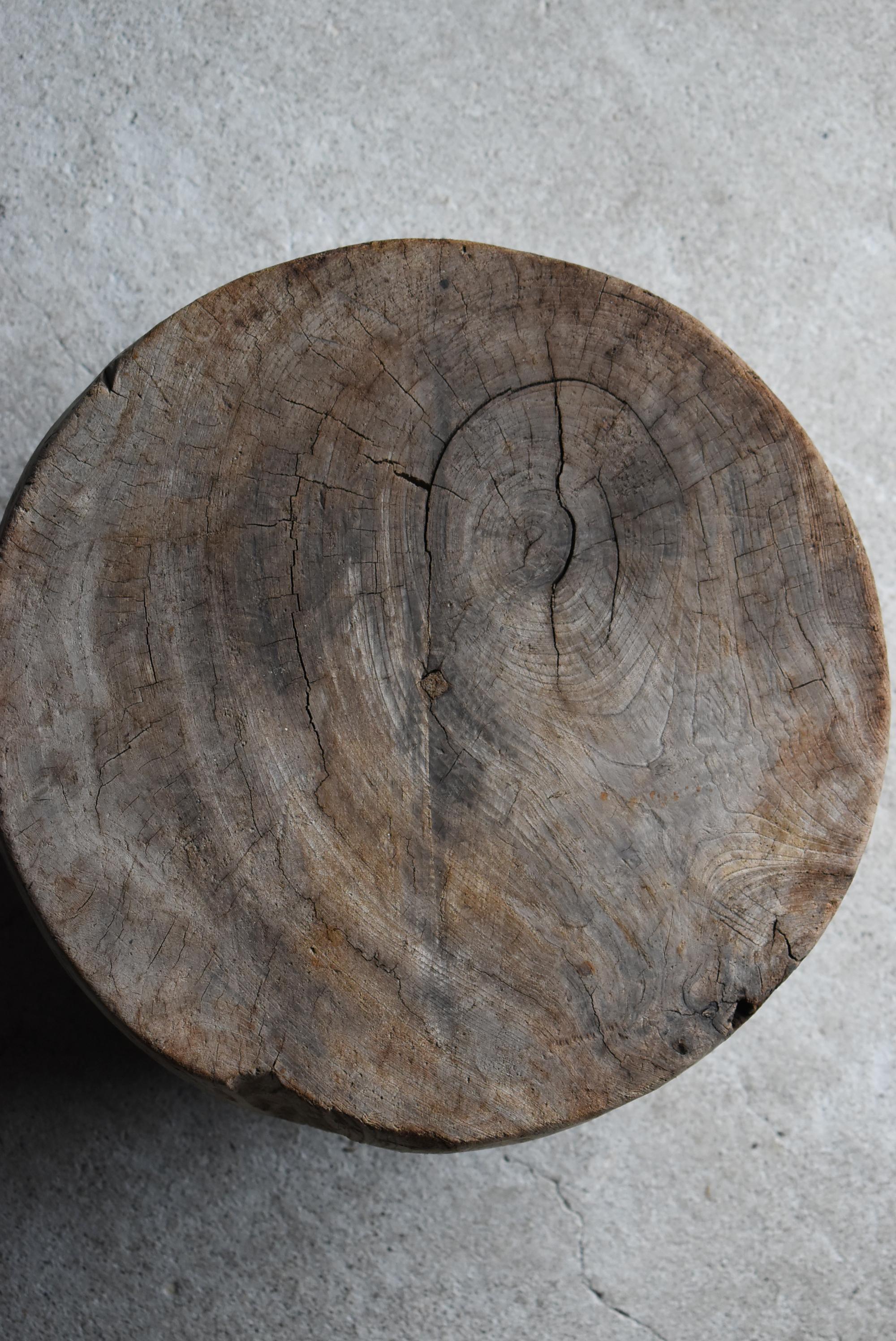 Japanese Antique Primitive Side Table 1860s-1900s / Coffee Table Wabisabi Mingei For Sale 6