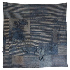 Japonés Antiguo "BORO" 1800s-1860s / Trapo Tapiz Patchwork Textil Wabisabi