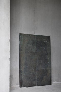 Antike japanische Wabi-Sabi-Kupfertafel, 1860er–1920er Jahre / Abstrakte Kunst