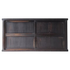 Japanese Antique Large Black Tansu 1920s-1940s / Cabinet Sideboard Wabi Sabi