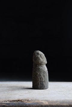 Japanese Antique Primitive Phallic Stone Sculpture 1860s-1900s / Wabi Sabi