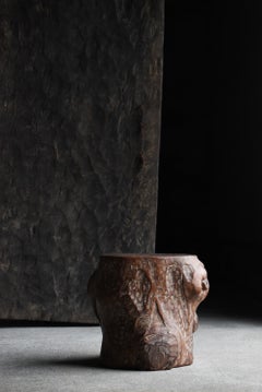 Japanese Old Paulownia Tree Stump Sculptural Stool 1950s–1970s / Wabisabi