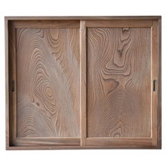 Antiker japanischer Tansu aus Keyaki-Holz, 1900er–1920er Jahre / Sideboard im Wabi-Sabi-Stil