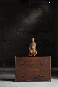Edo Period Japanese Drawer Chest 1854s-1860s / Tansu Sideboard Wabisabi