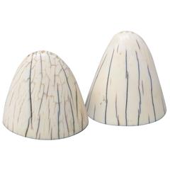 Art Deco Tip of Walrus Tusks Salt & Pepper Shakers 2