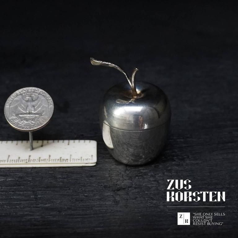 Tiffany and Co. Silver Apple Trinket Box at 1stDibs | tiffany