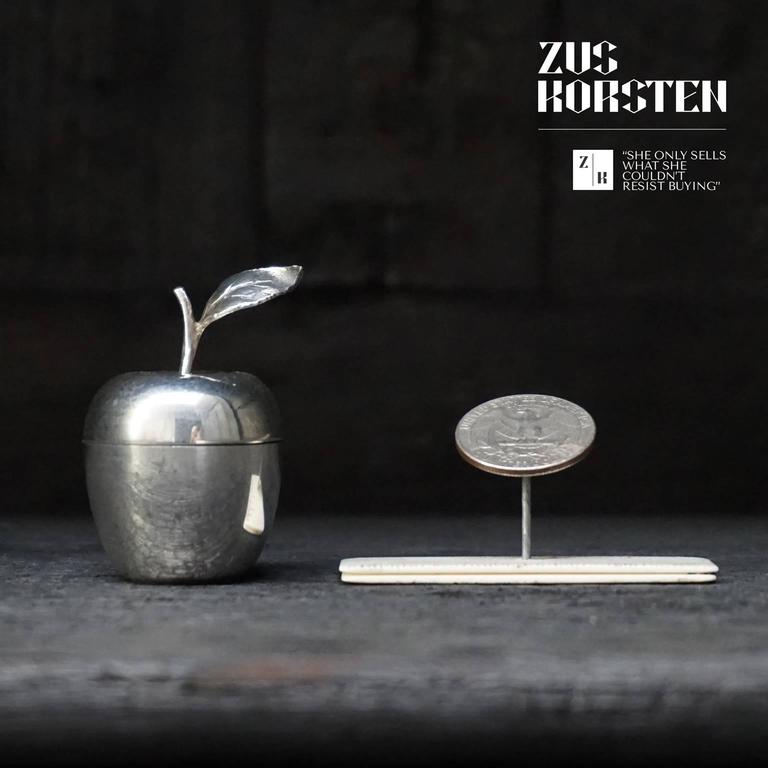 Tiffany and Co. Silver Apple Trinket Box at 1stDibs | tiffany