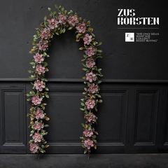 Rare Sized Victorian Wired Glass Beaded Flower Arch