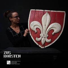 Early 20th Century French Fleur-de-lis Heraldic Shield