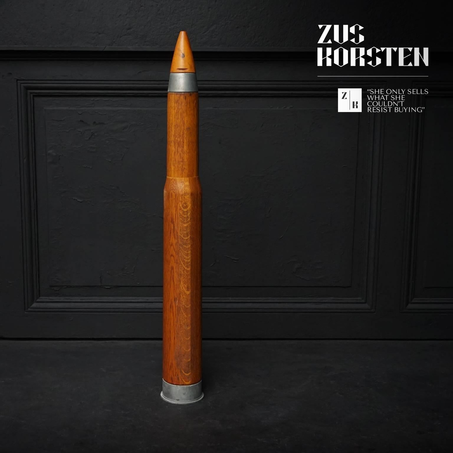 American 1944 WWII Wooden Artillery Navy Training Drill Round at ...