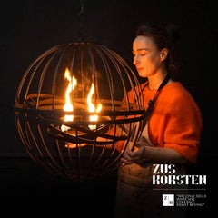 Große vierfach kardanische Walfang-Öllampe aus dem 19