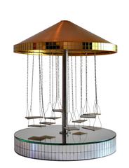 Mirrored Carousel, Neuchatel Switzerland, 1970s