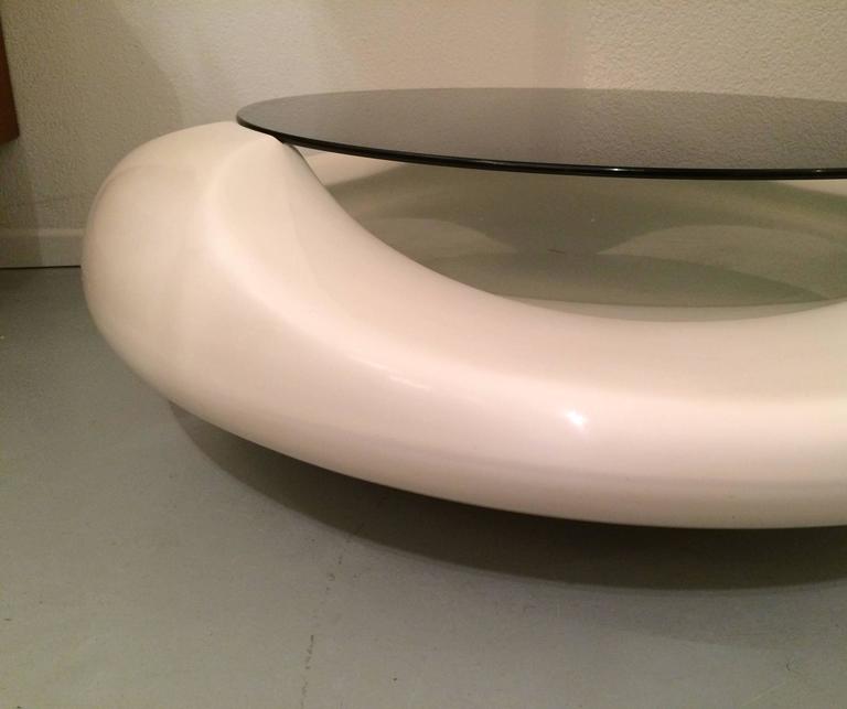 Space Age Fiberglass Coffee Table by Astarte Milano at 1stDibs