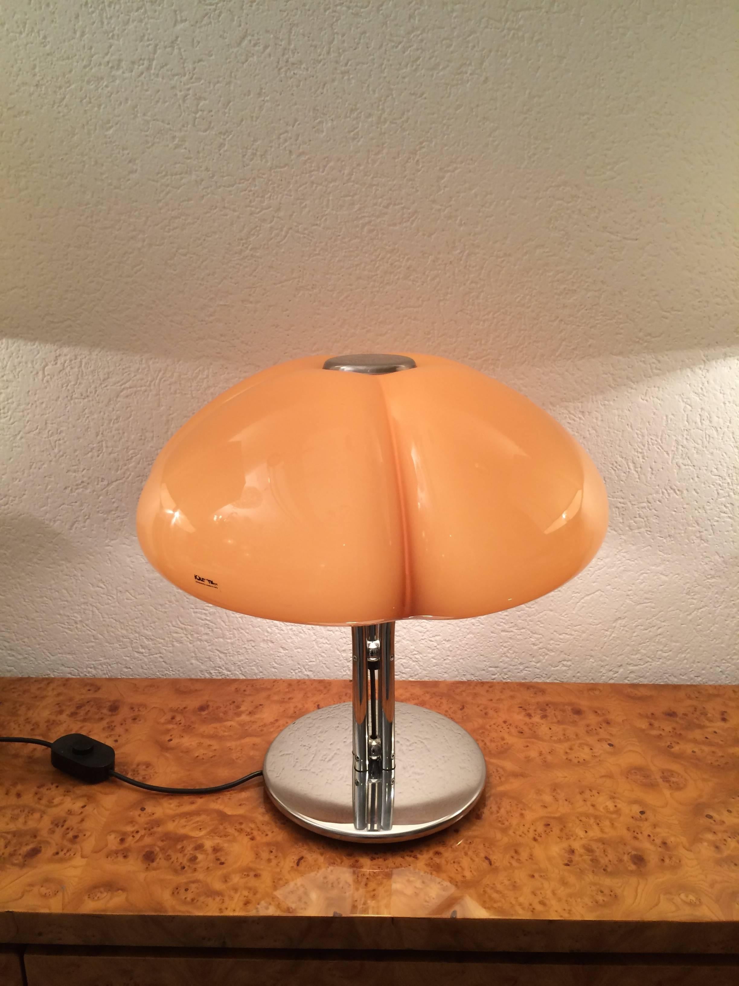 Quadrifoglio table lamp by Gae Aulenti for Harvey Guzzini, Italy, circa 1970
Perfect condtion.
Manufacturer sticker.