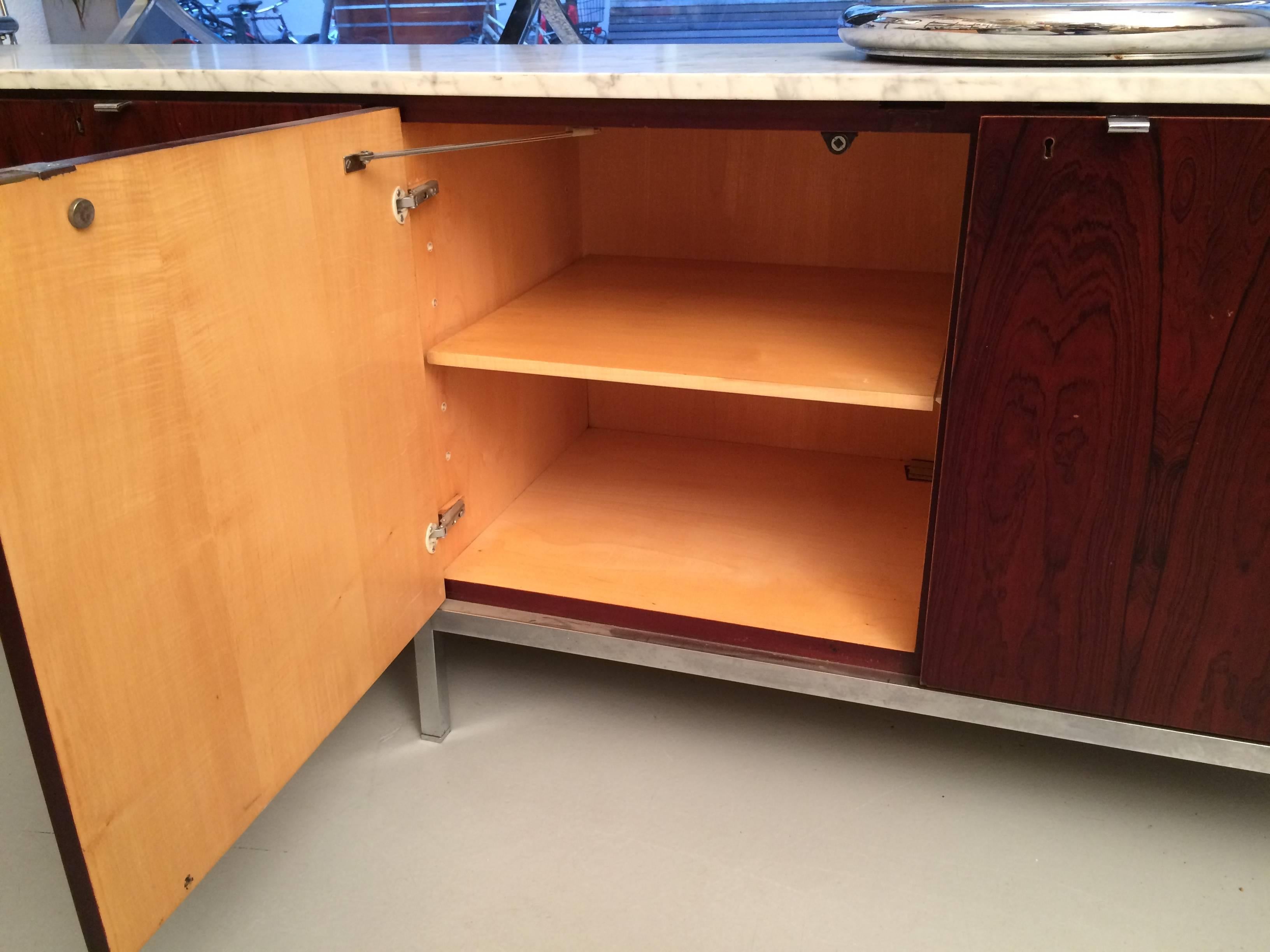Florence Knoll Rosewood and Marble Sideboard 3