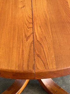 Vintage Solid Elm T40 Extendable Dining Table by Pierre Chapo France ca. 1970