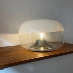 Vintage Medusa Glass Table Lamp by Roberto Pamio for Leucos, Italy ca. 1970s