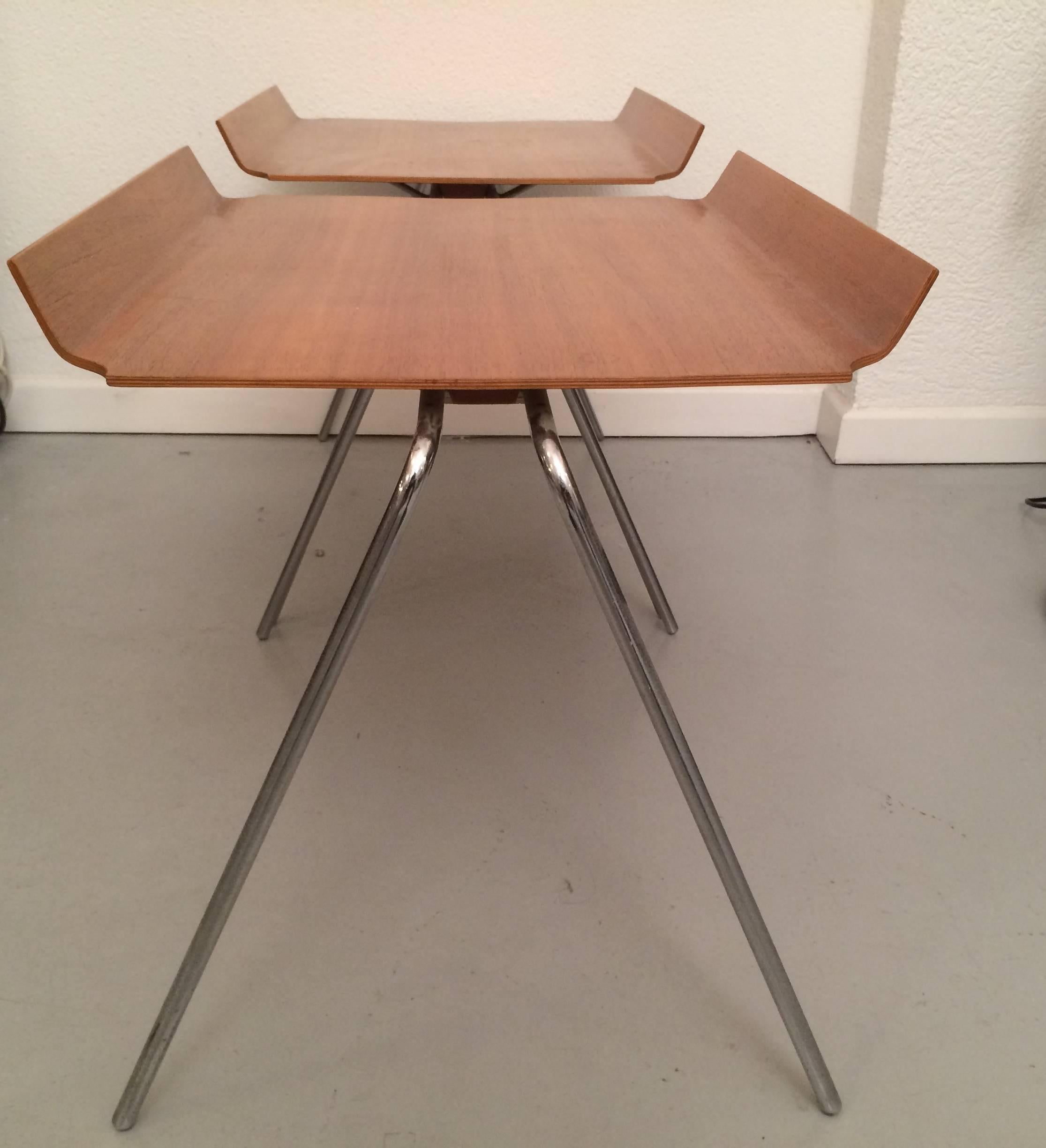 Hans Bellmann Stacking Side Tables In Excellent Condition In Geneva, CH