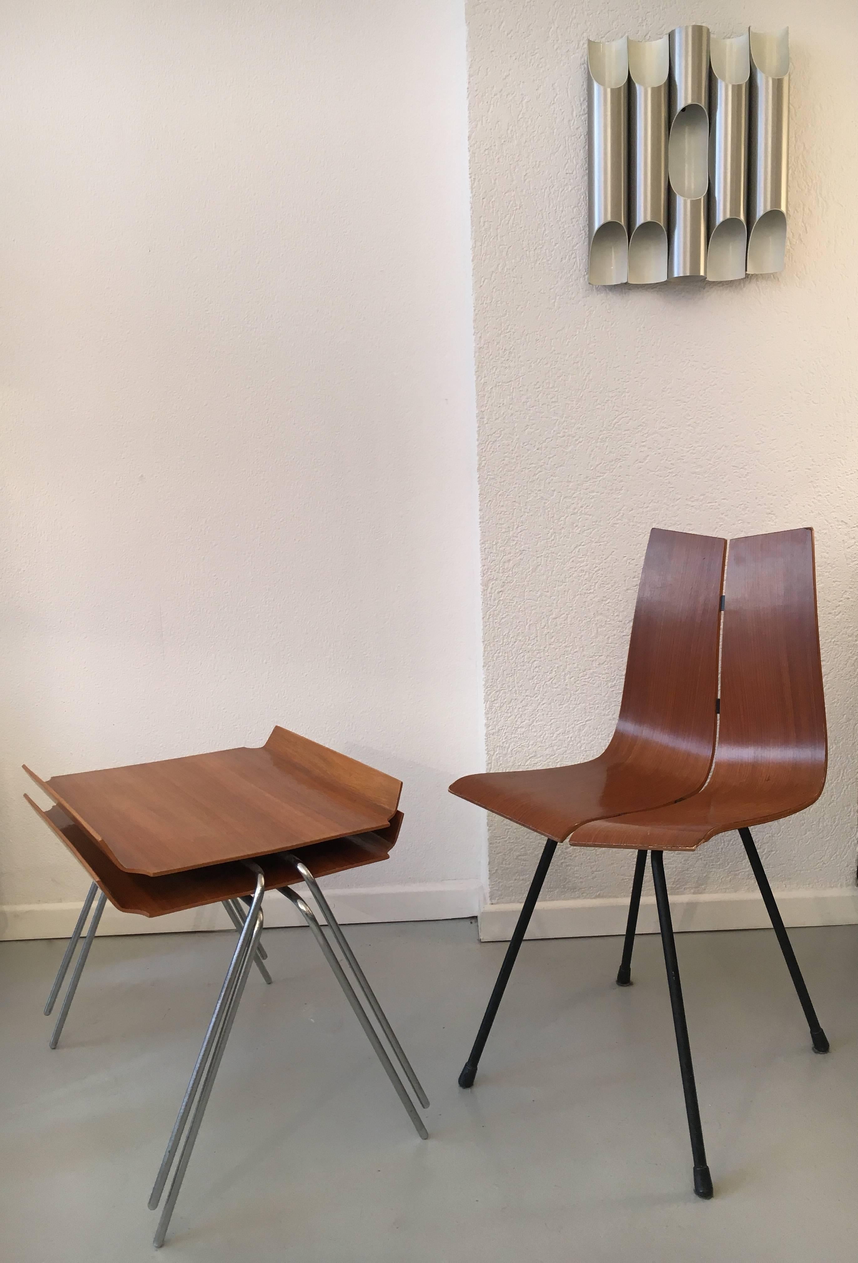 Plywood Hans Bellmann Stacking Side Tables