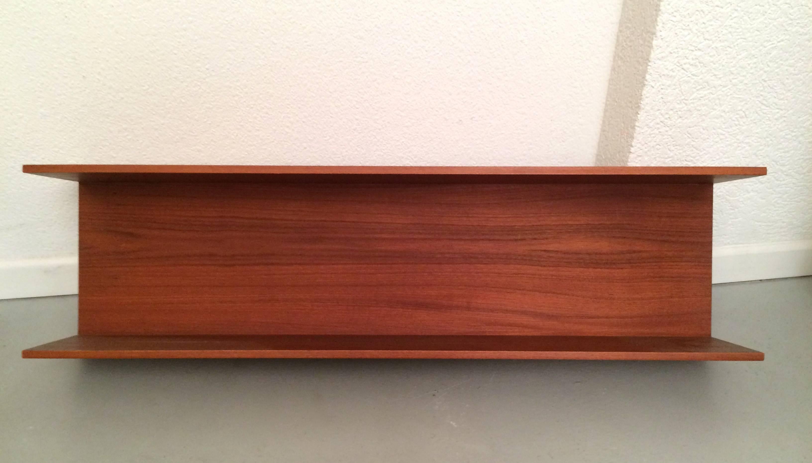 Teak shelf by Walter Wirz.
Very nice vintage condition.