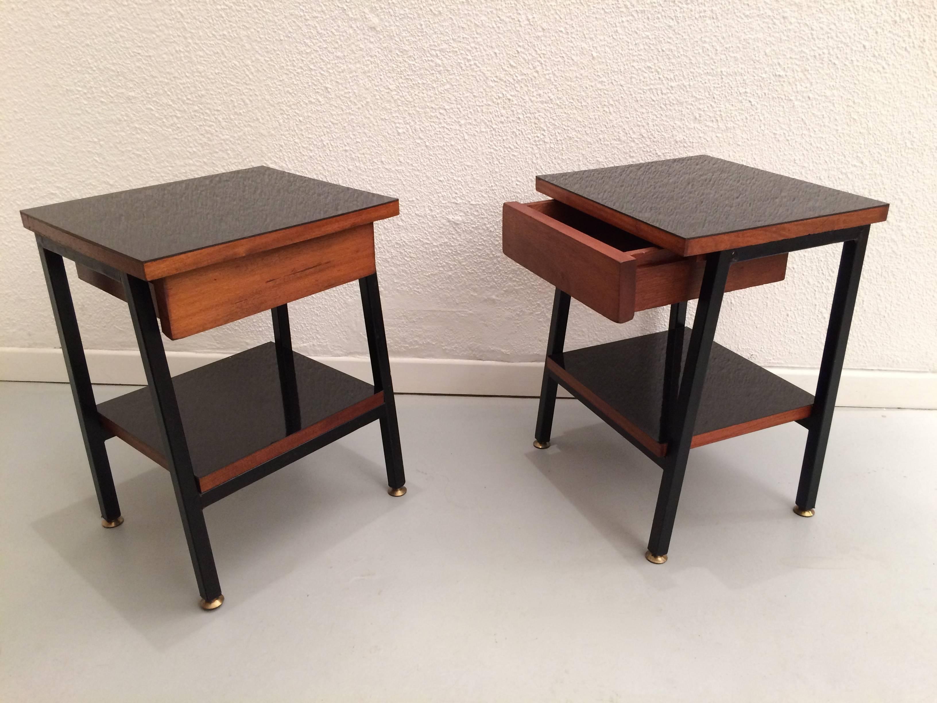 1950s pair of nesting tables.