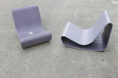 Pair of Concrete Loop Chair by Willy Guhl