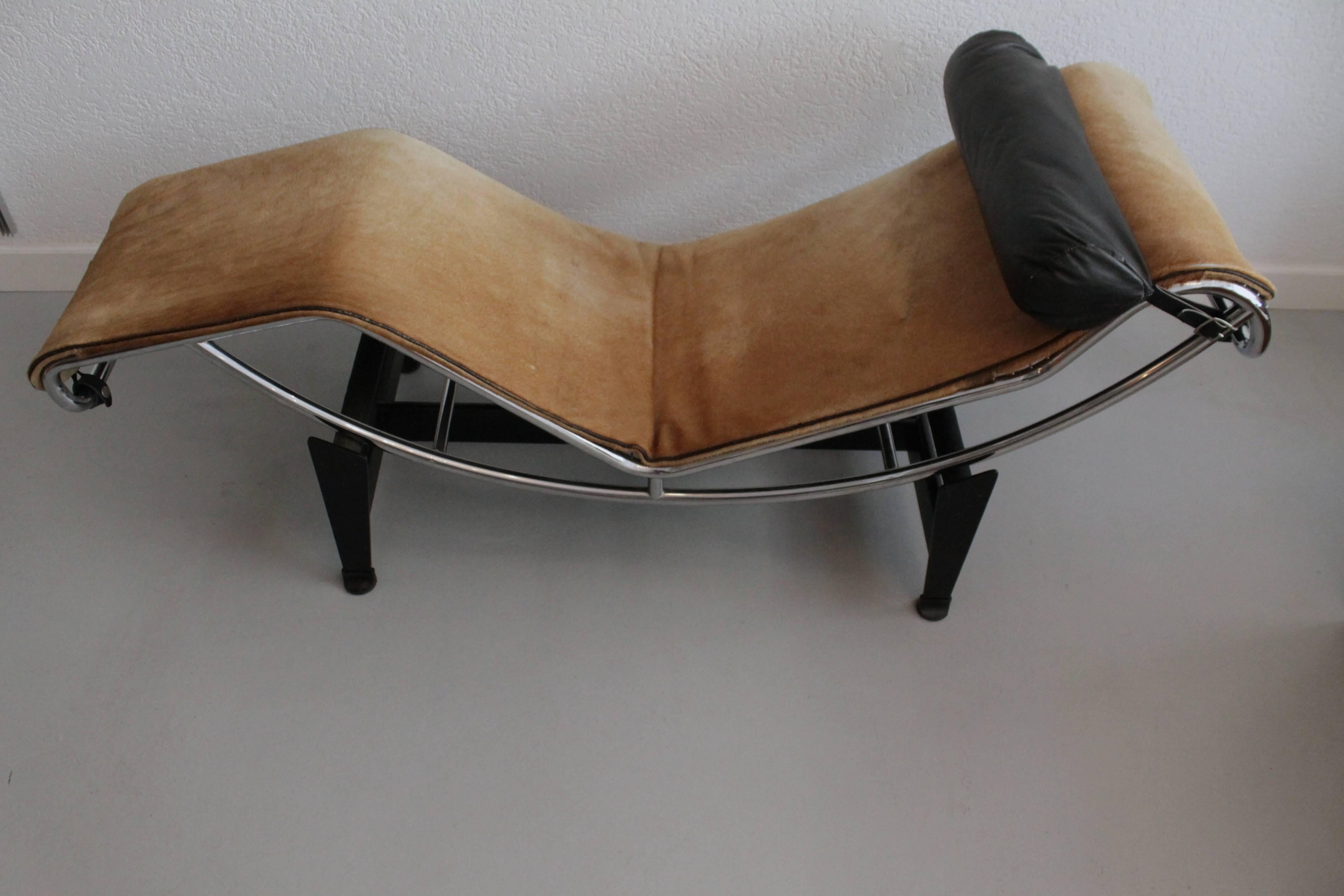 Steel Le Corbusier LC4 Pony Lounge Chair