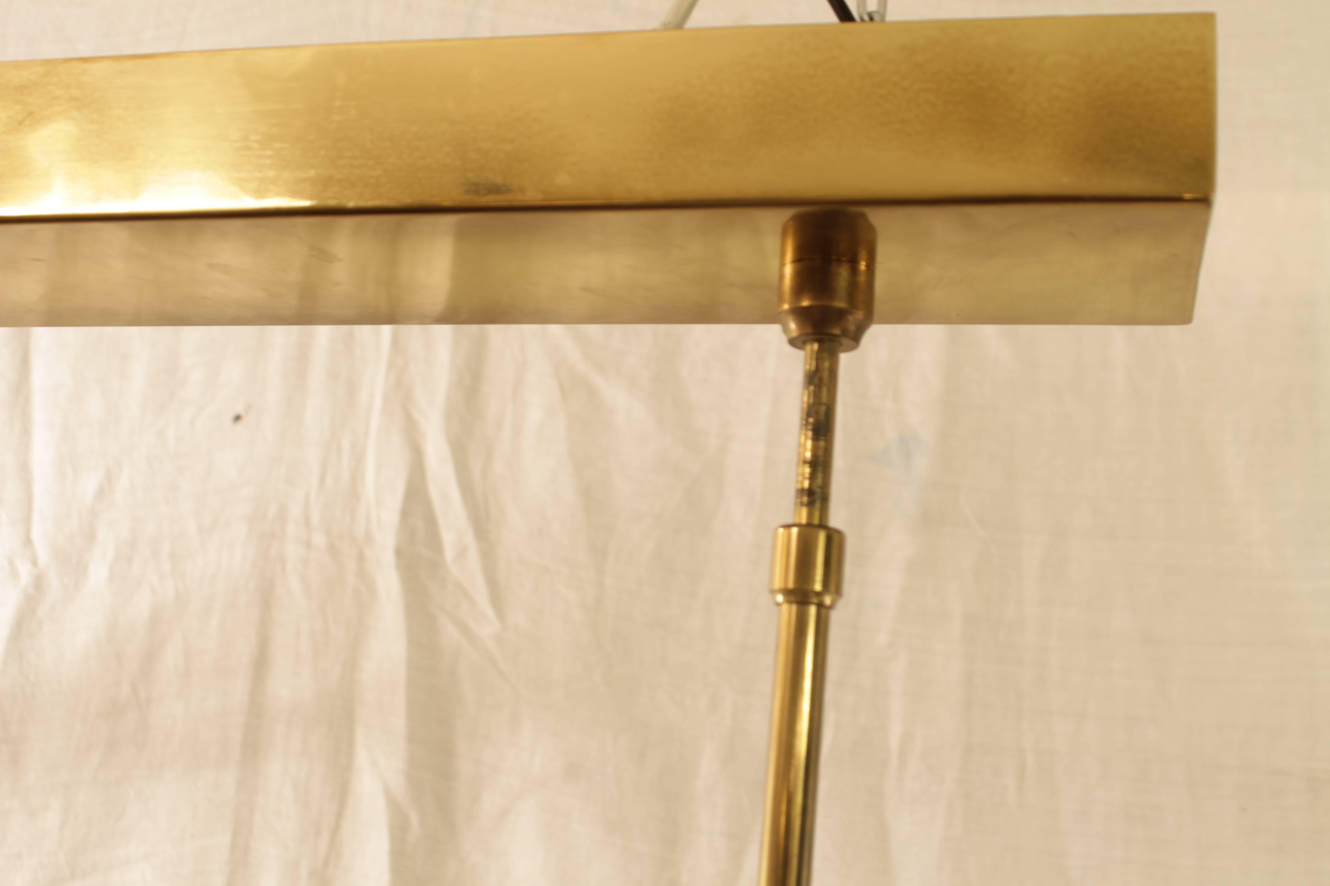 Elegant Brass and Tin Ceiling Lamp For Sale 4