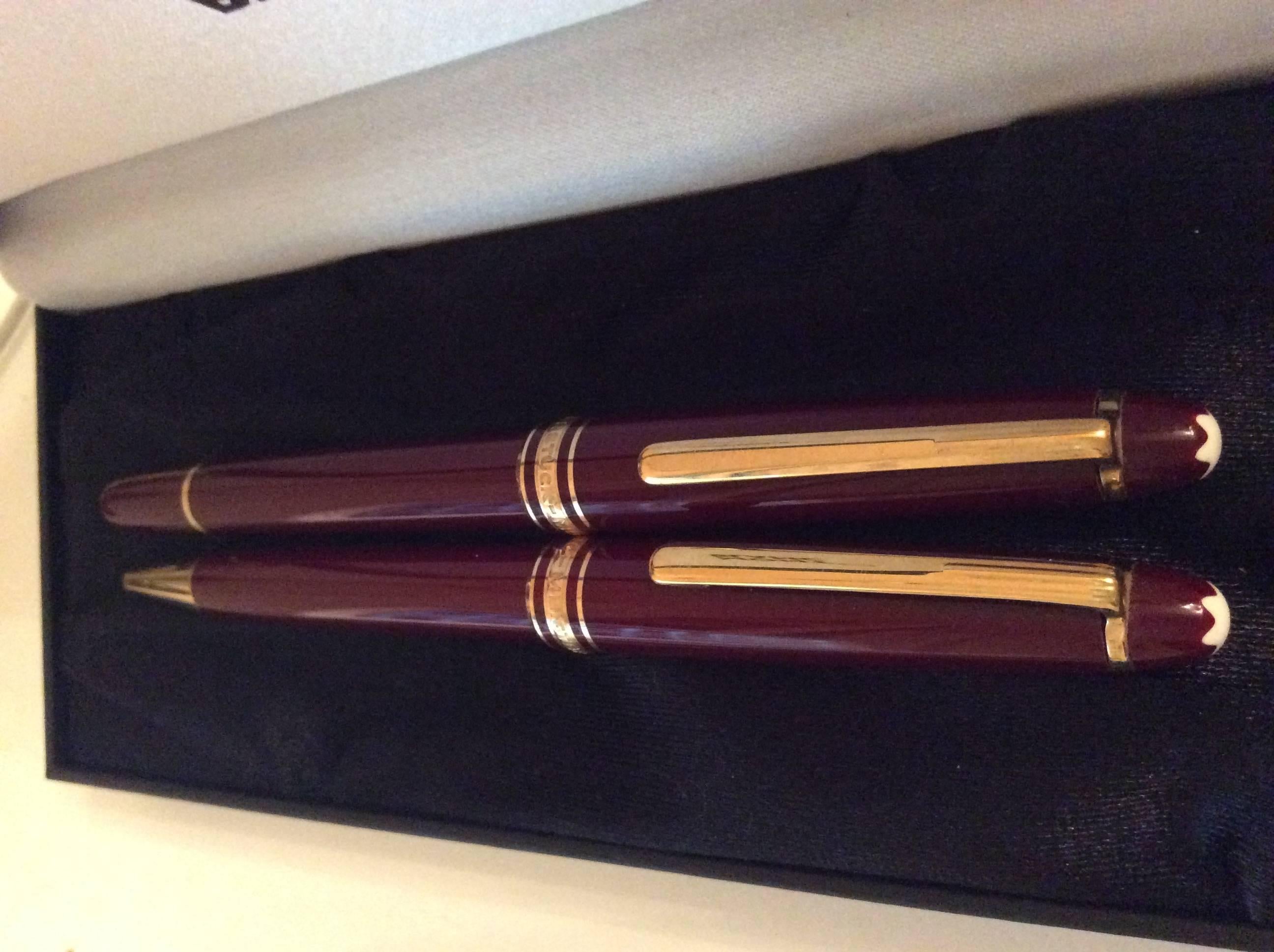 montblanc desk pen set