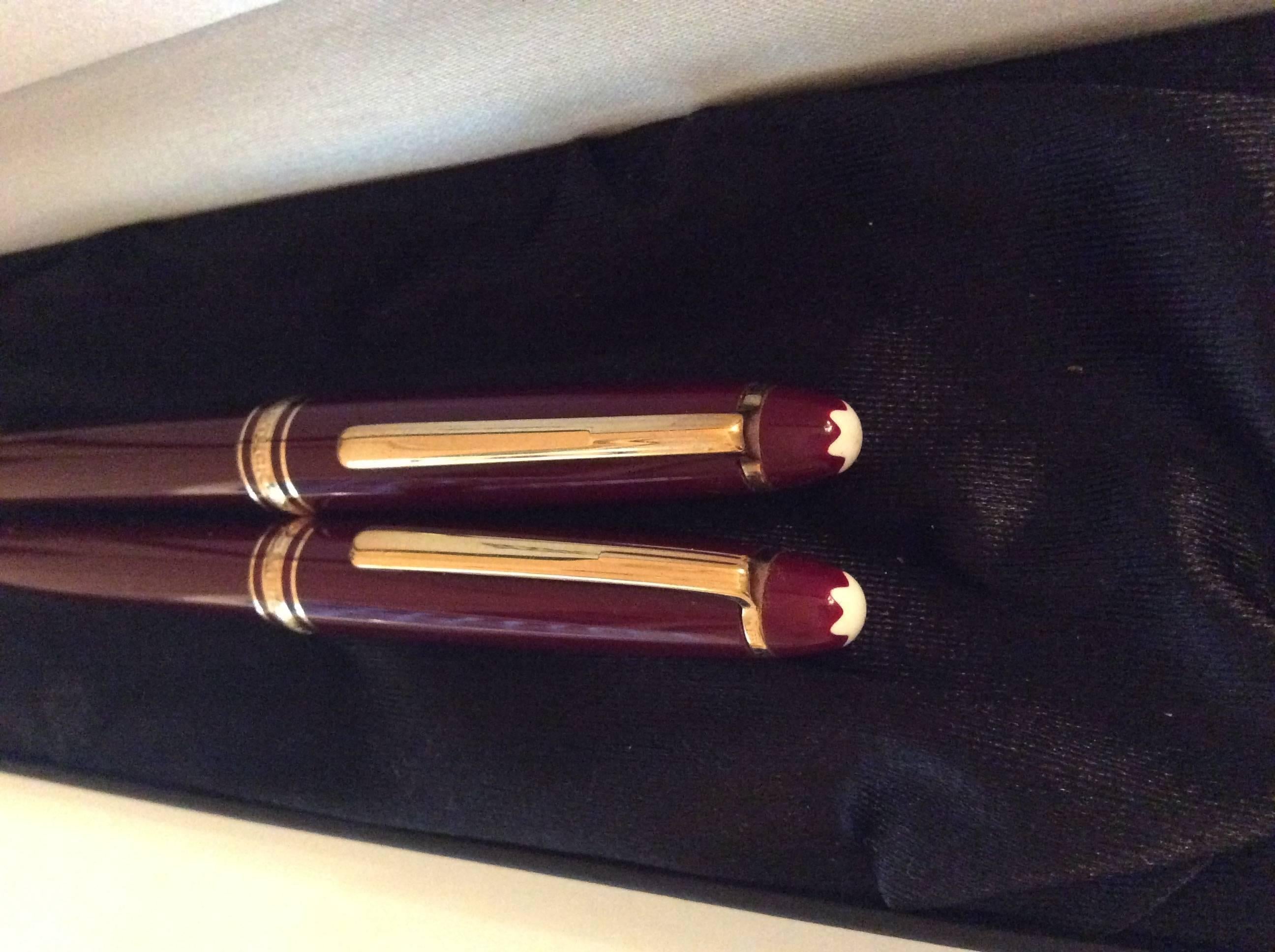 mont blanc pen set