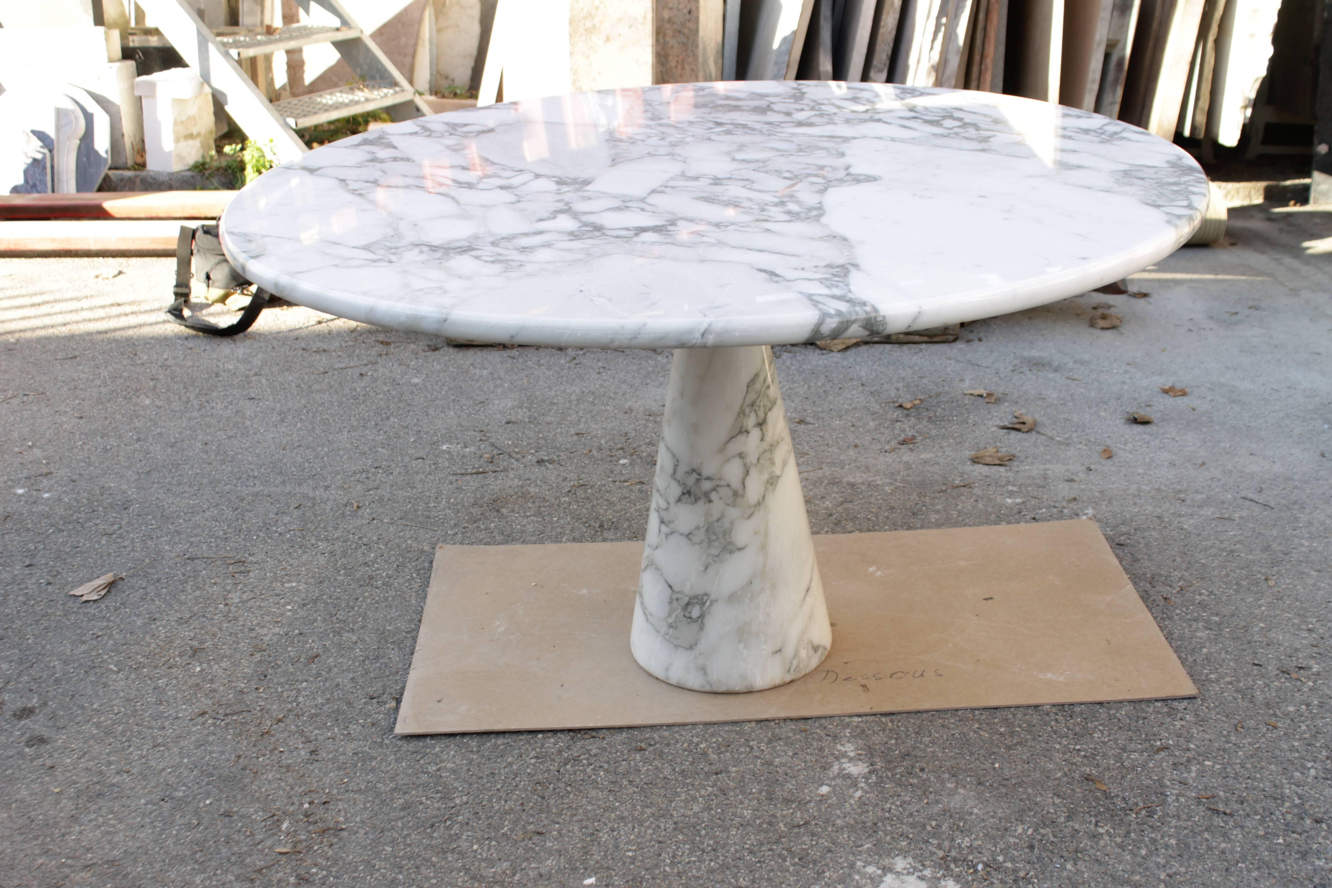 Italian Angelo Mangiarotti M1 Marble Table