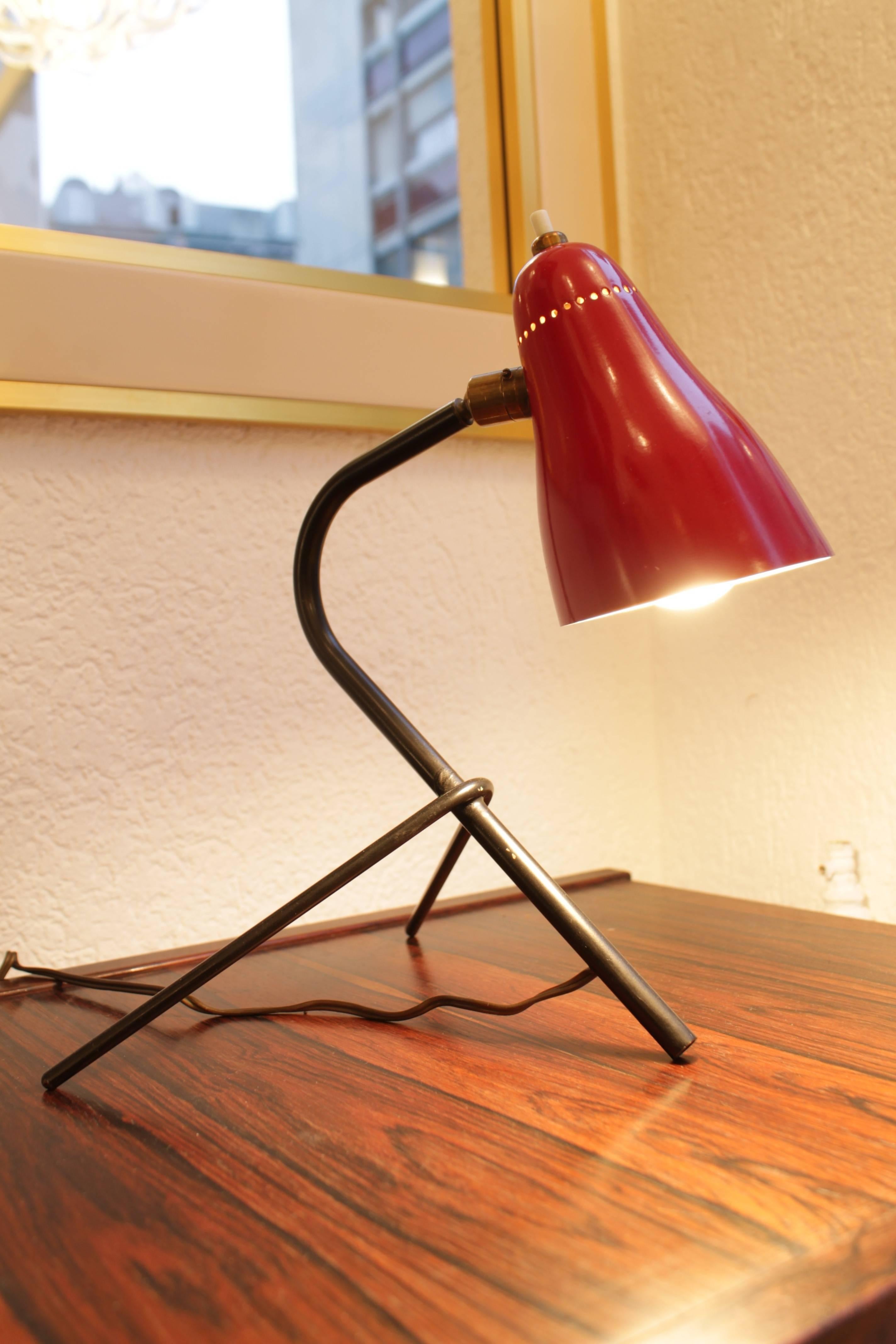 Italian Giuseppe Ostuni Tripod Table Lamp