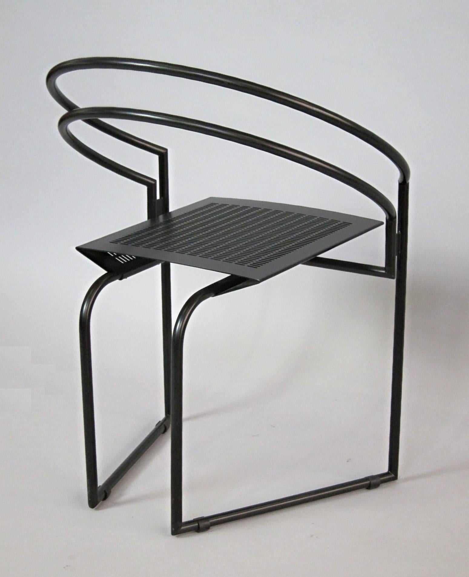 Italian Comfortable Mario Botta Latonda Chair, 1987