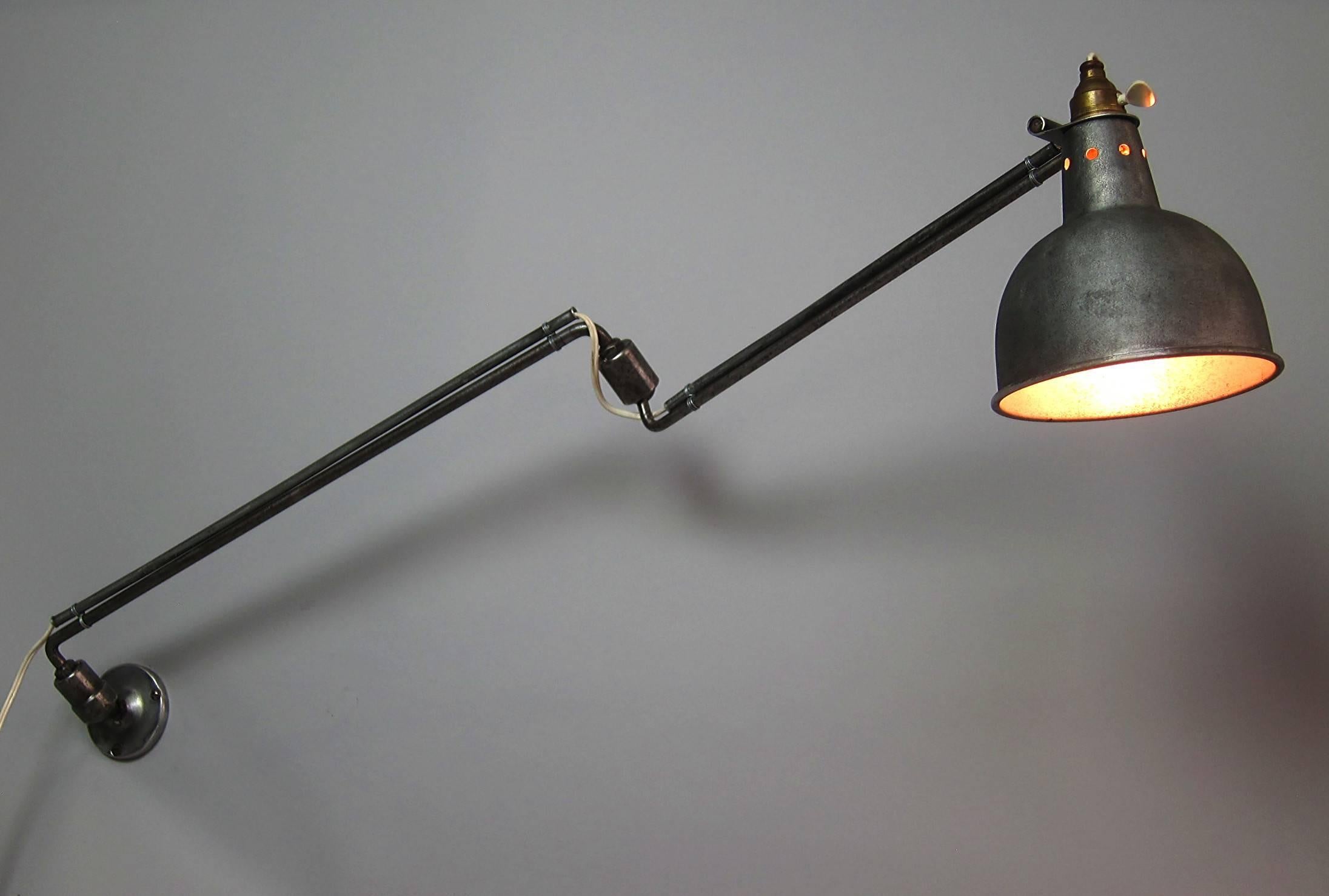 Georges Houillon Wall Lamp, France, 1930 In Good Condition For Sale In Bern, CH