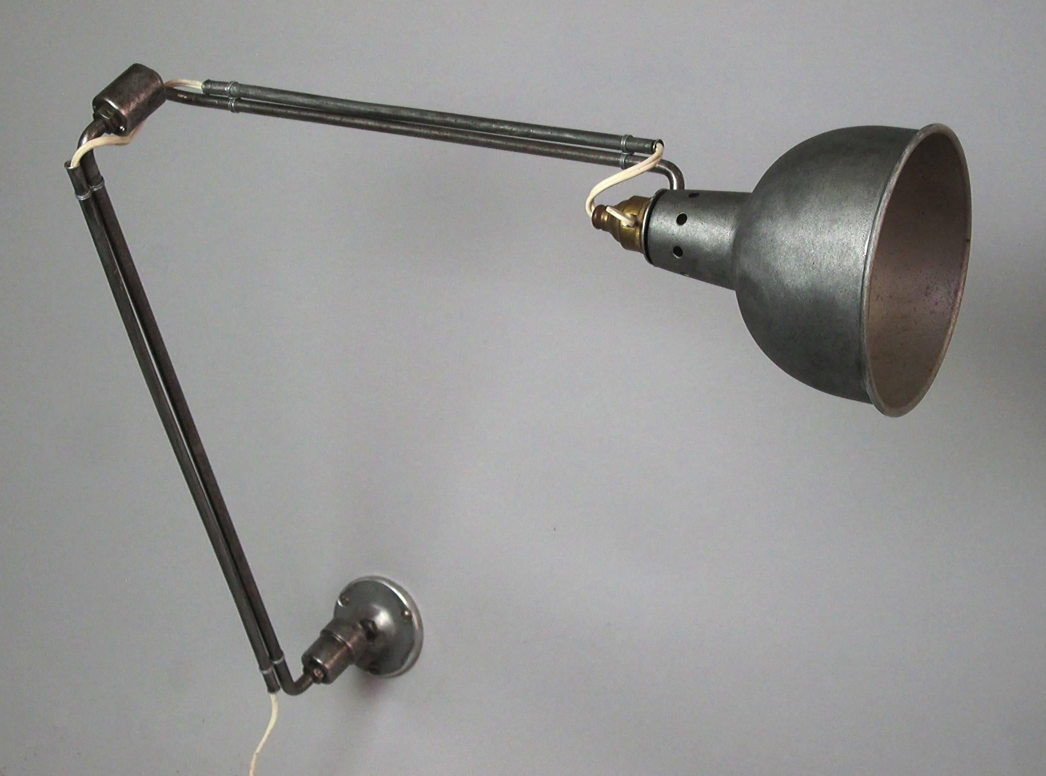 Early 20th Century Georges Houillon Wall Lamp, France, 1930 For Sale