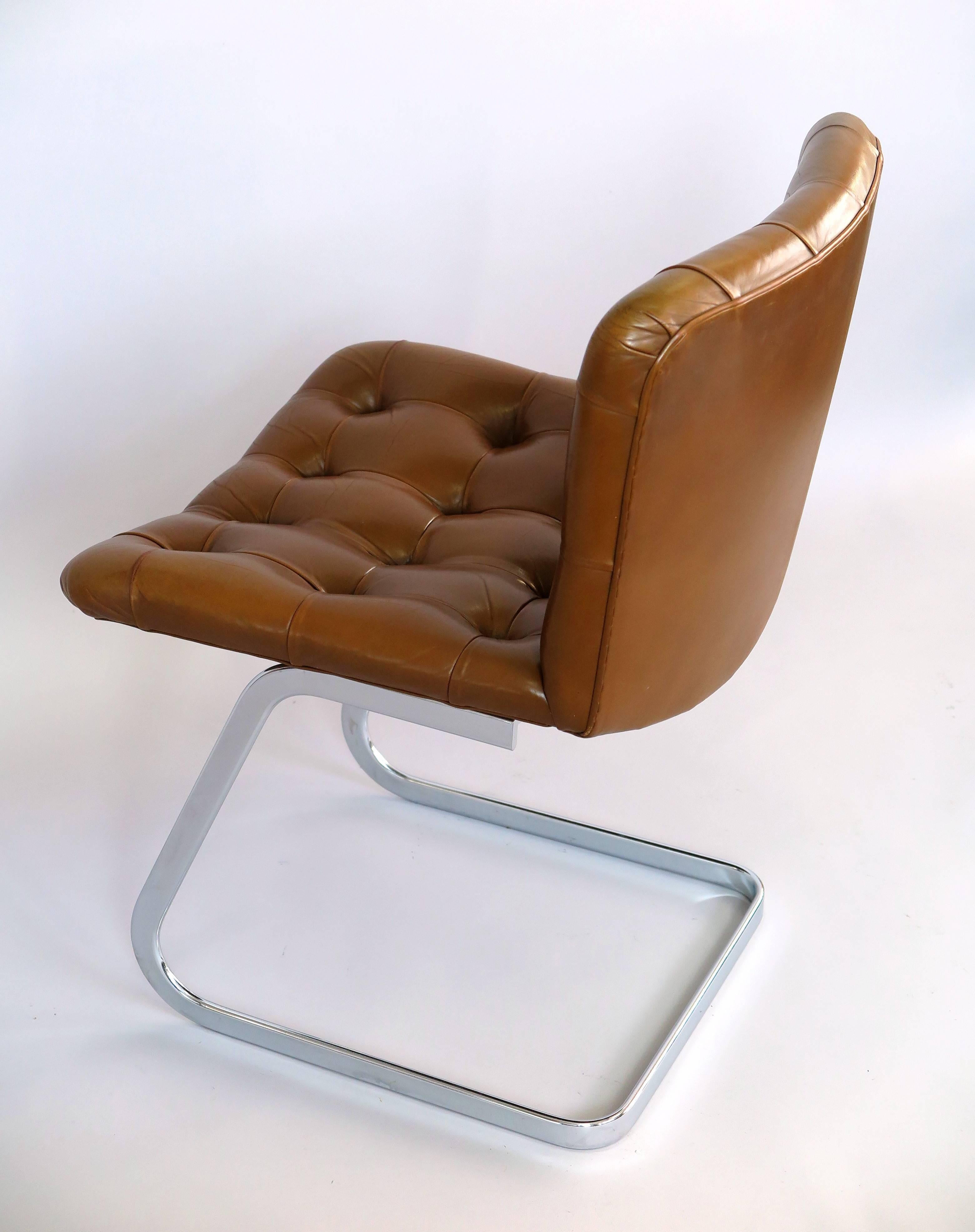 Swiss Set of Four comfortable UNESCO Chairs by Robert Haussmann, 1960s